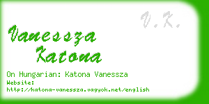 vanessza katona business card